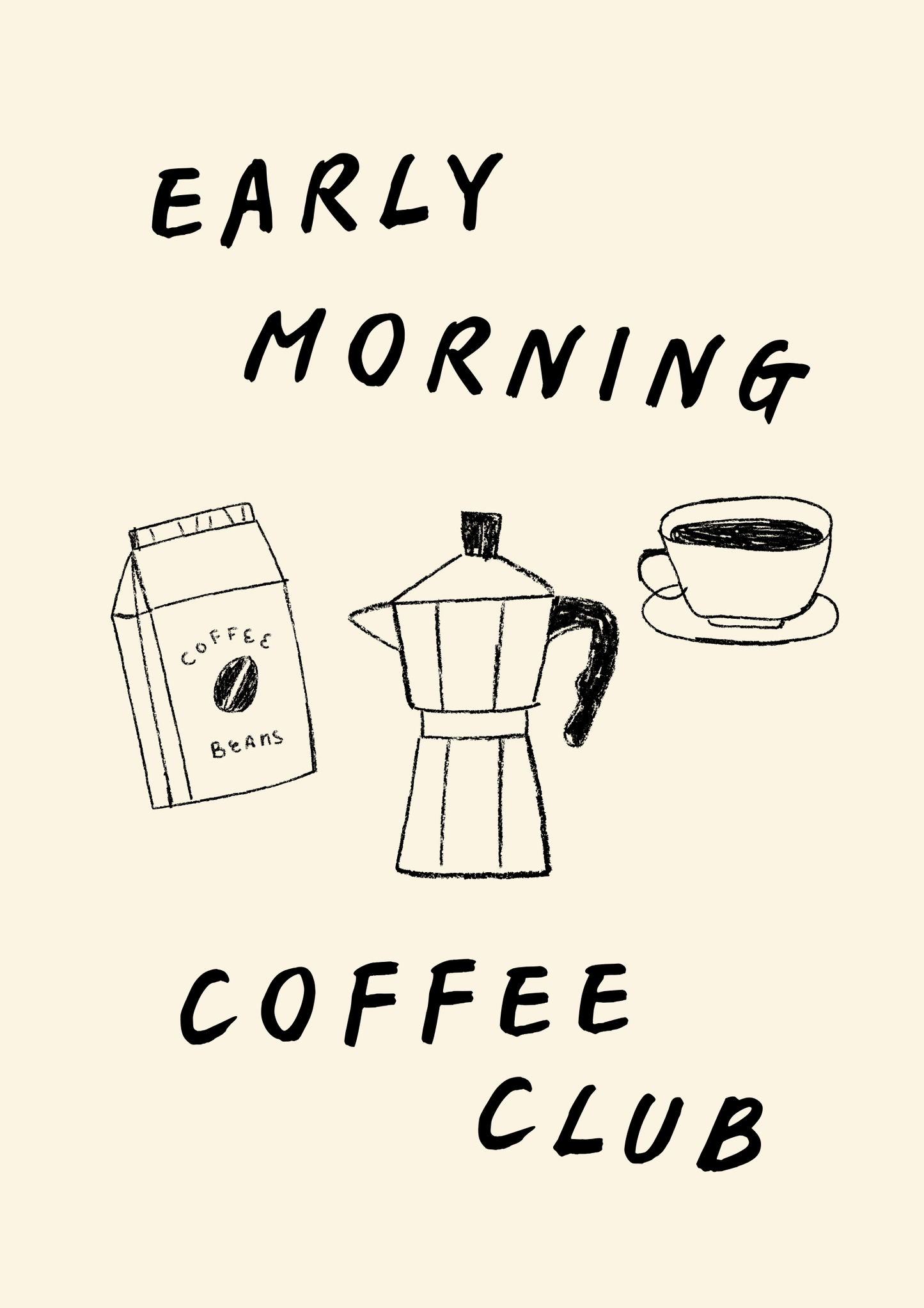 Early morning coffee club