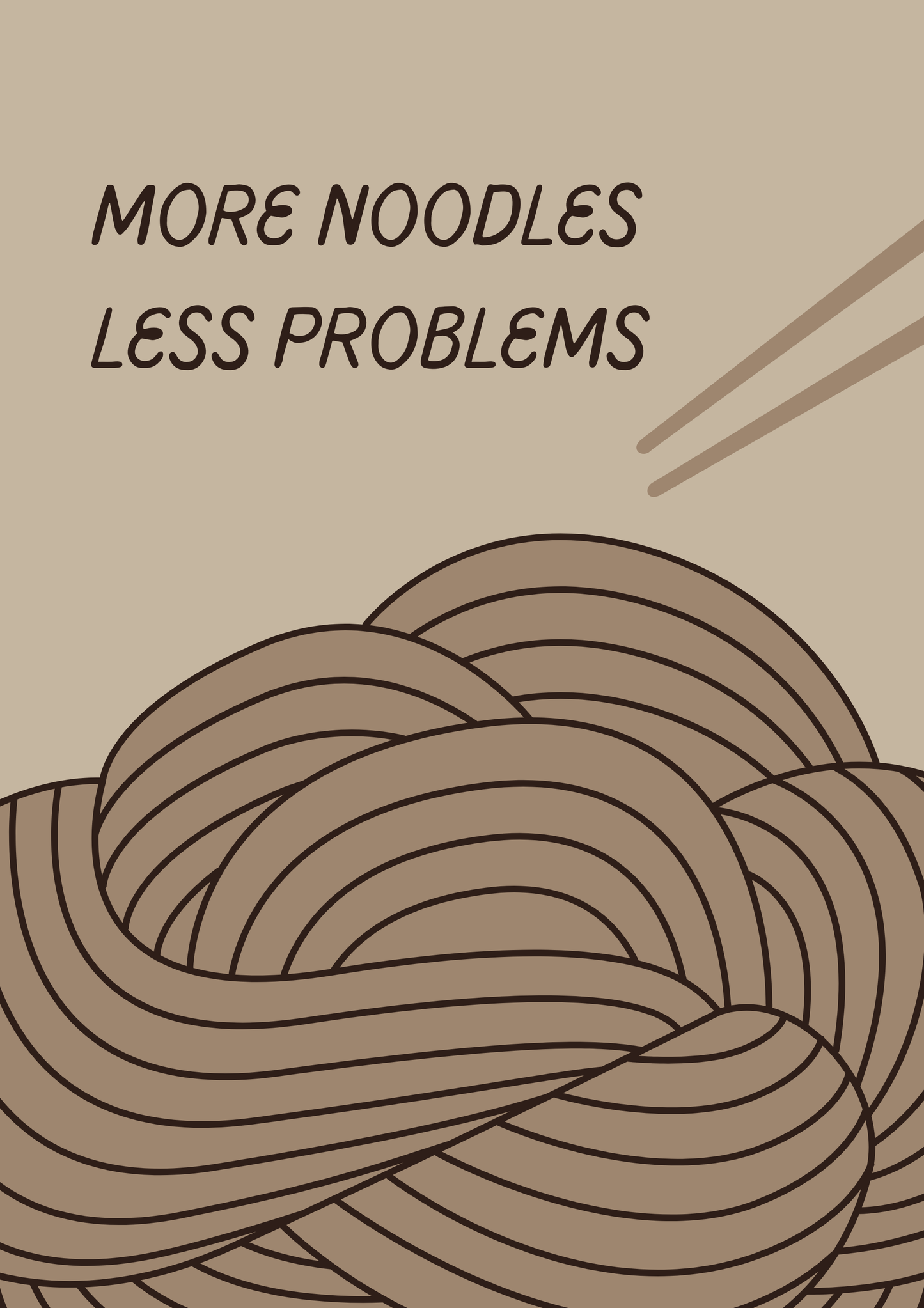 more noodles less problems