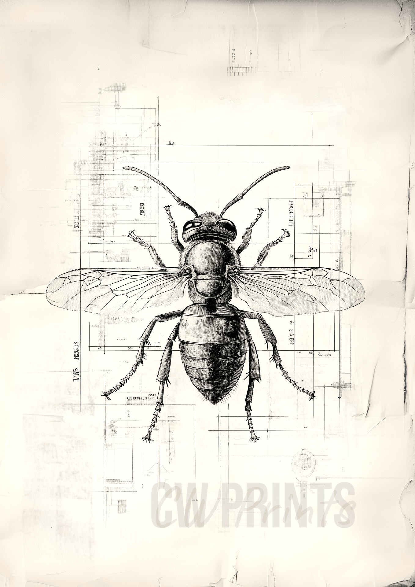 Spirit Animals Pair - The Wasp and Dragonfly