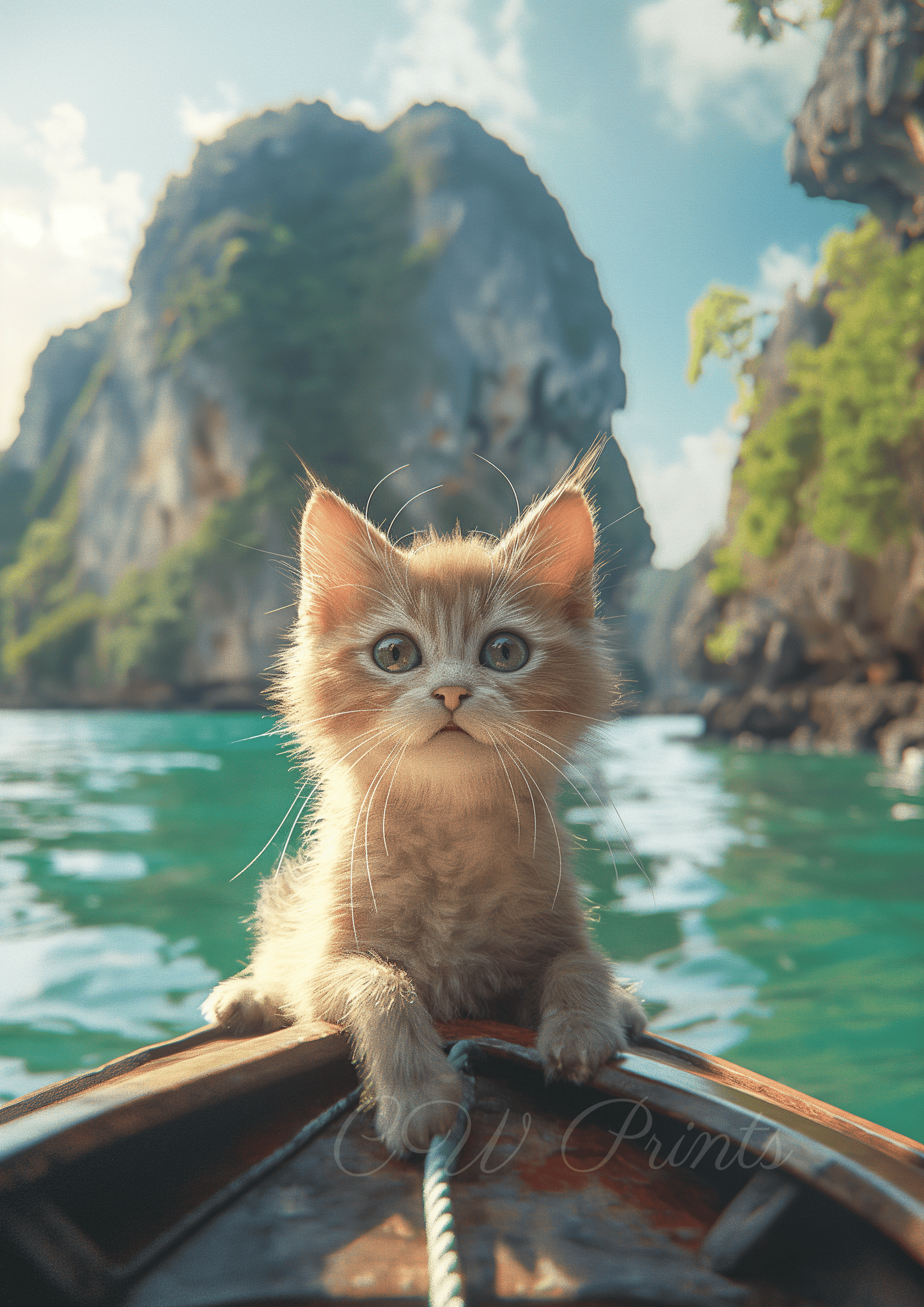 Kitten travelling Asia