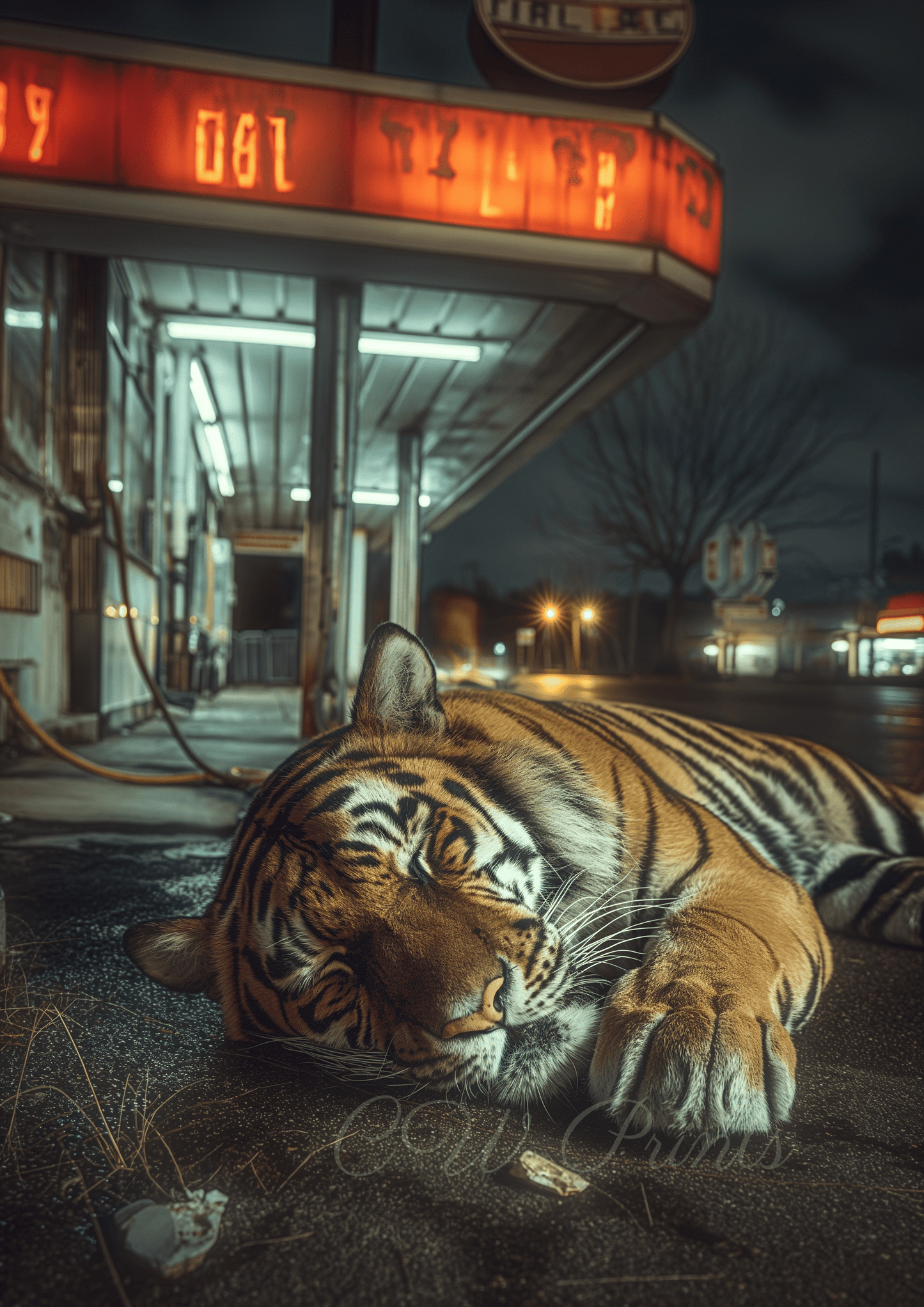 Sleeping tiger