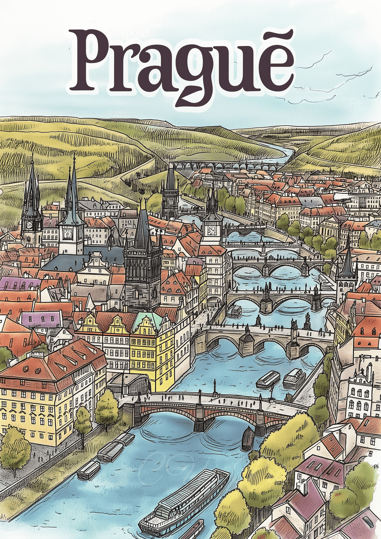 Fun map of Prague