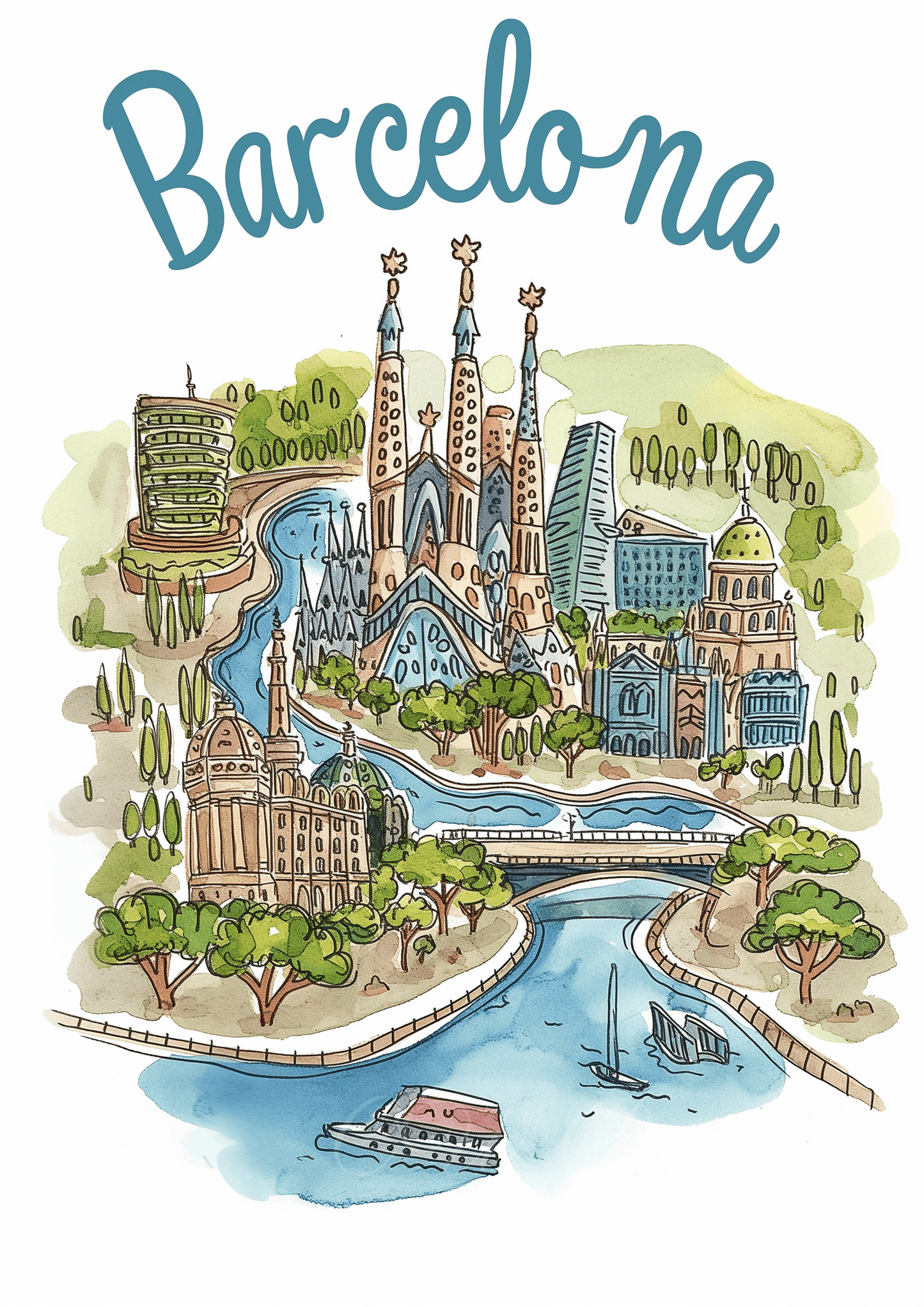 Fun Map of Barcelona