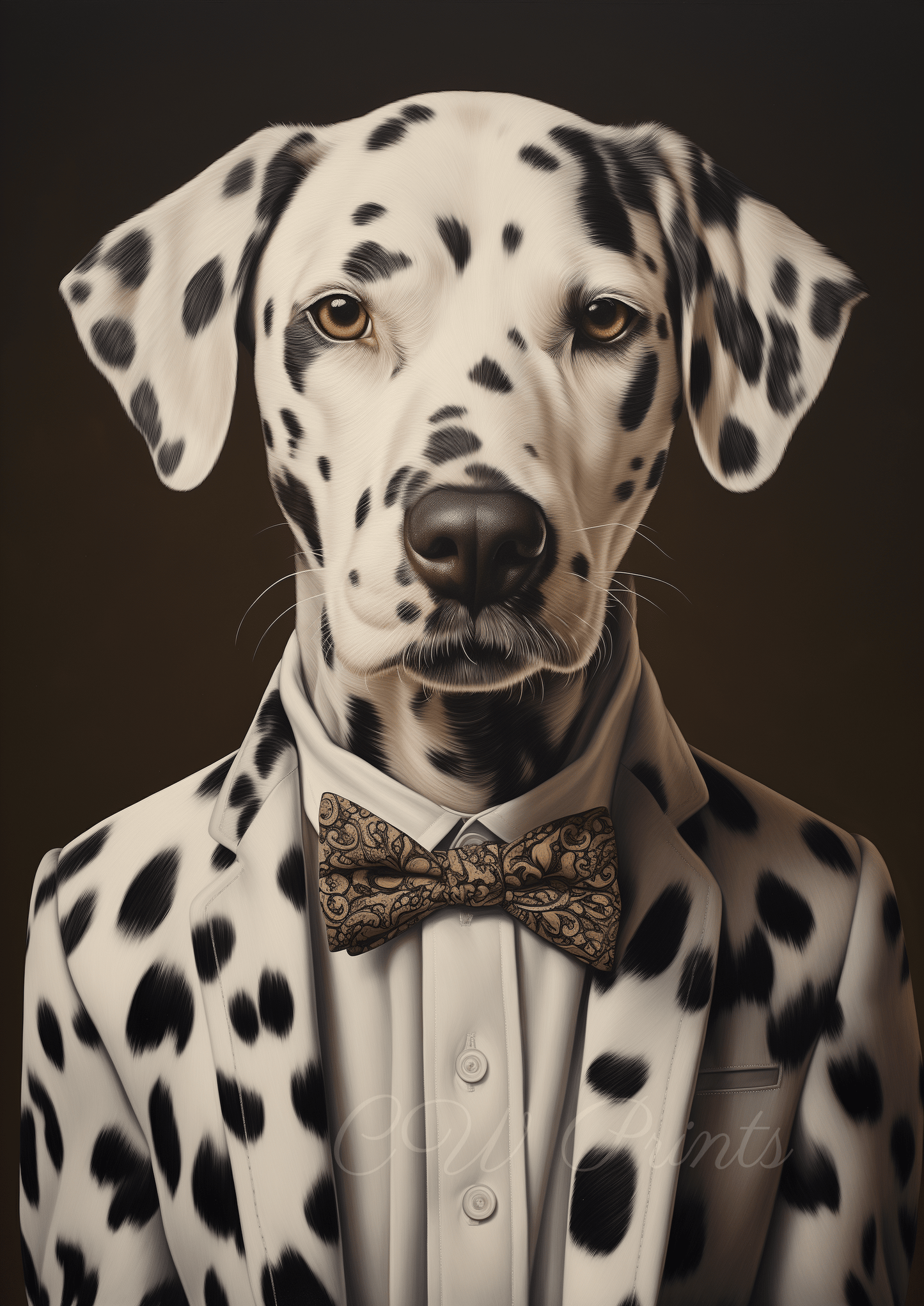 Dalmation in Dalmation suit