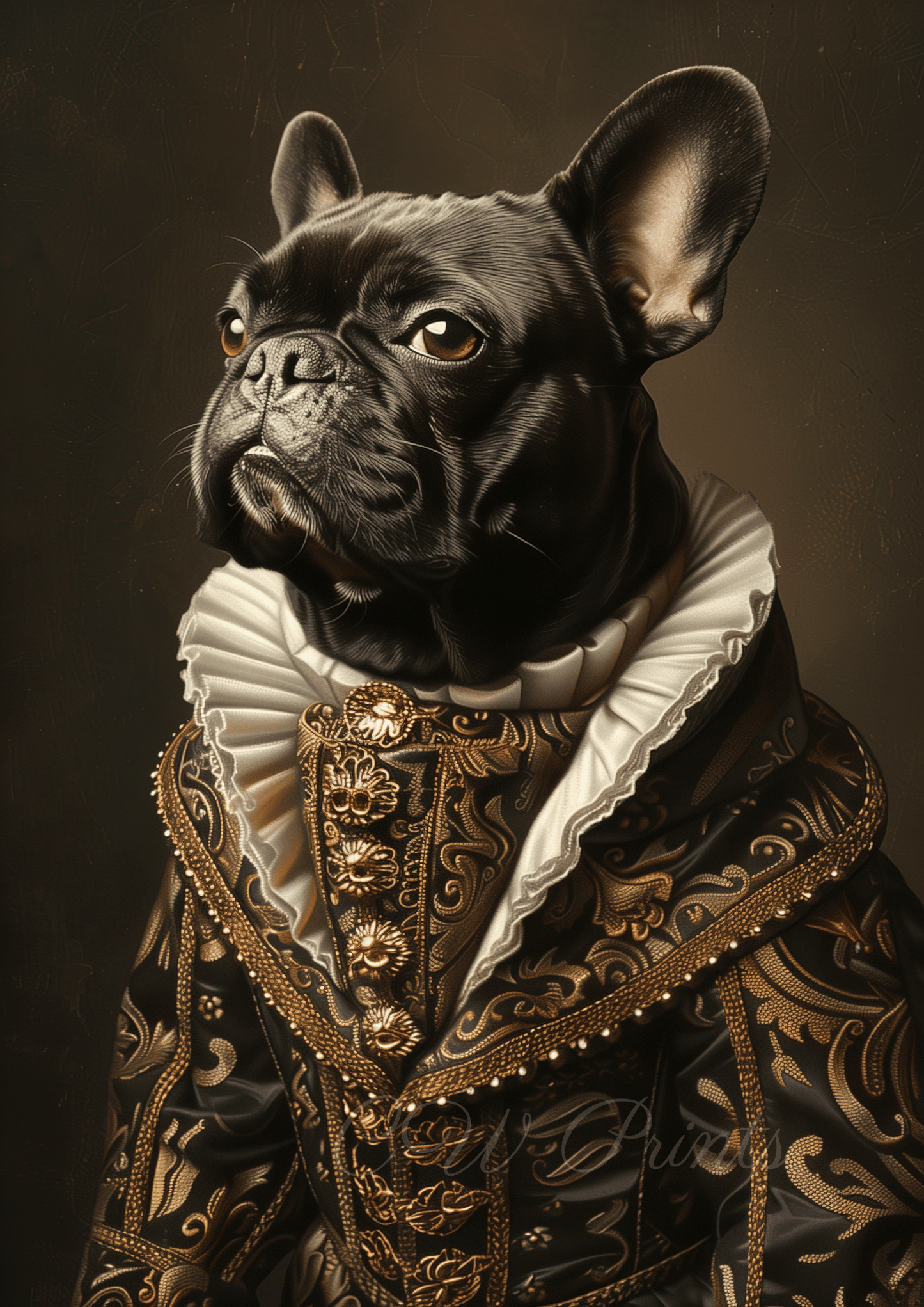 French Bulldog Tudor