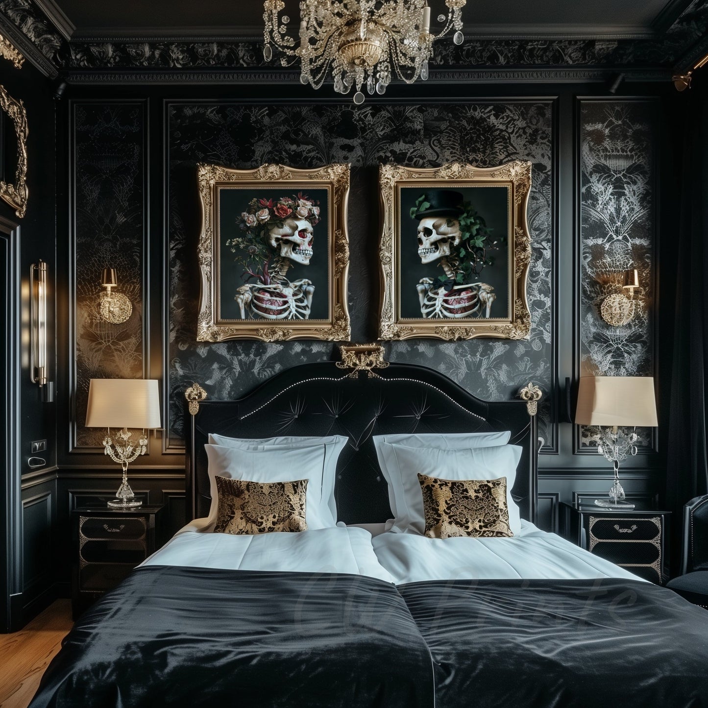 Romantic Couple Skeletons set - Christmas Special