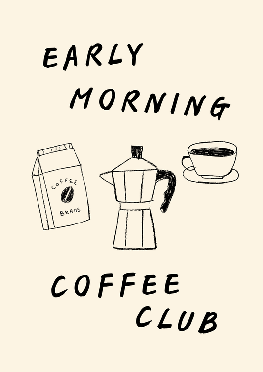 Early morning coffee club