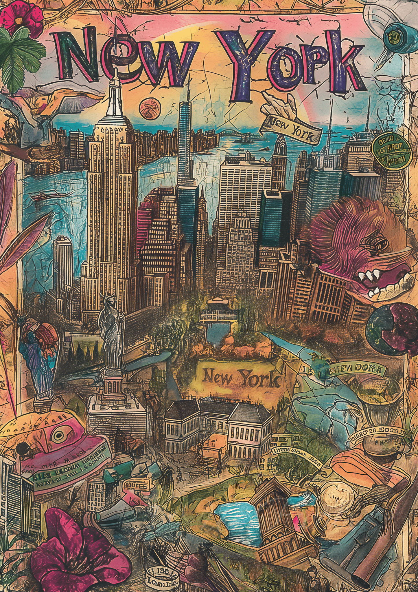 Fun Map of New York