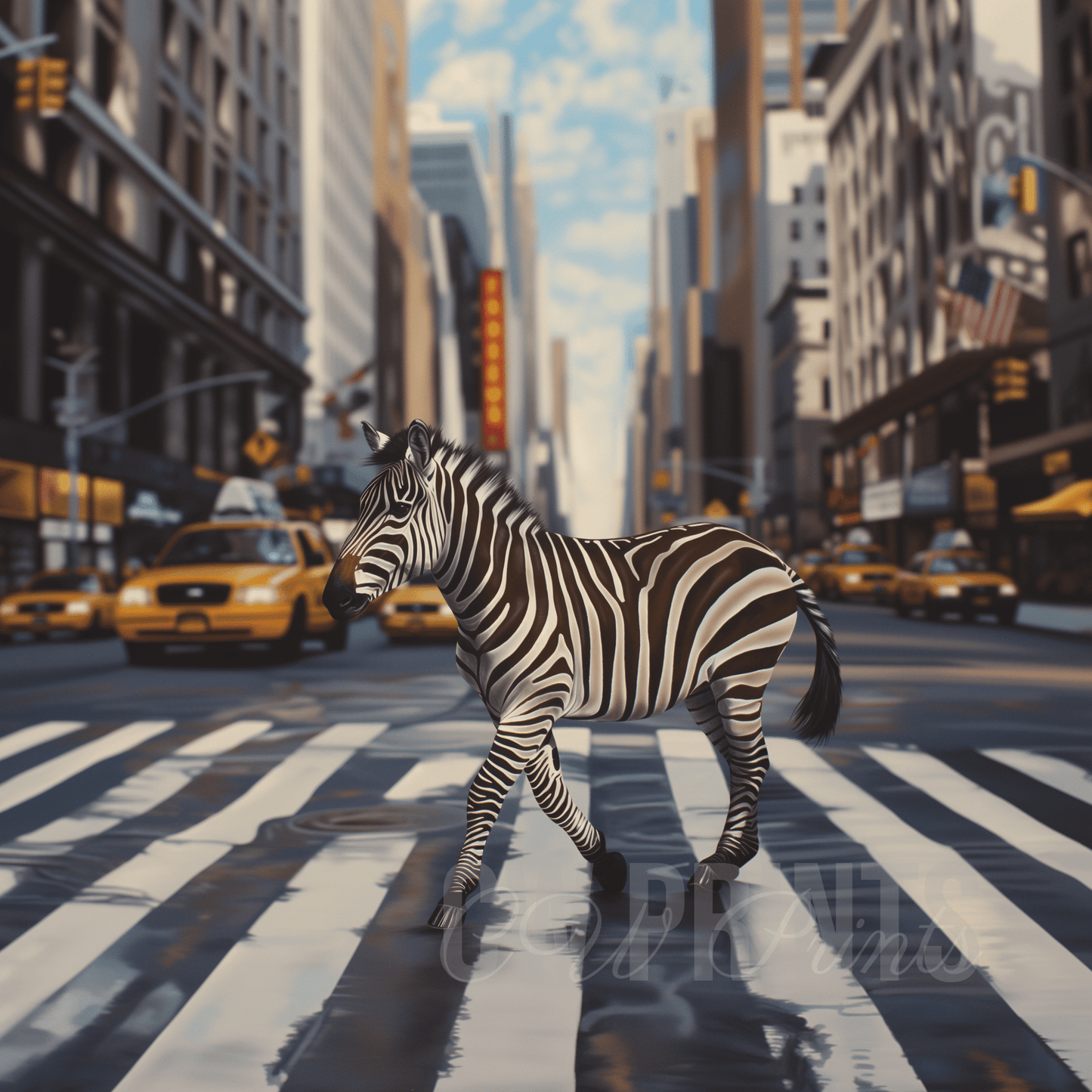Zebra crossing a zebra crossing in NY