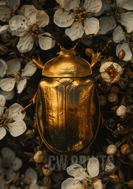 Beetle - White Floral