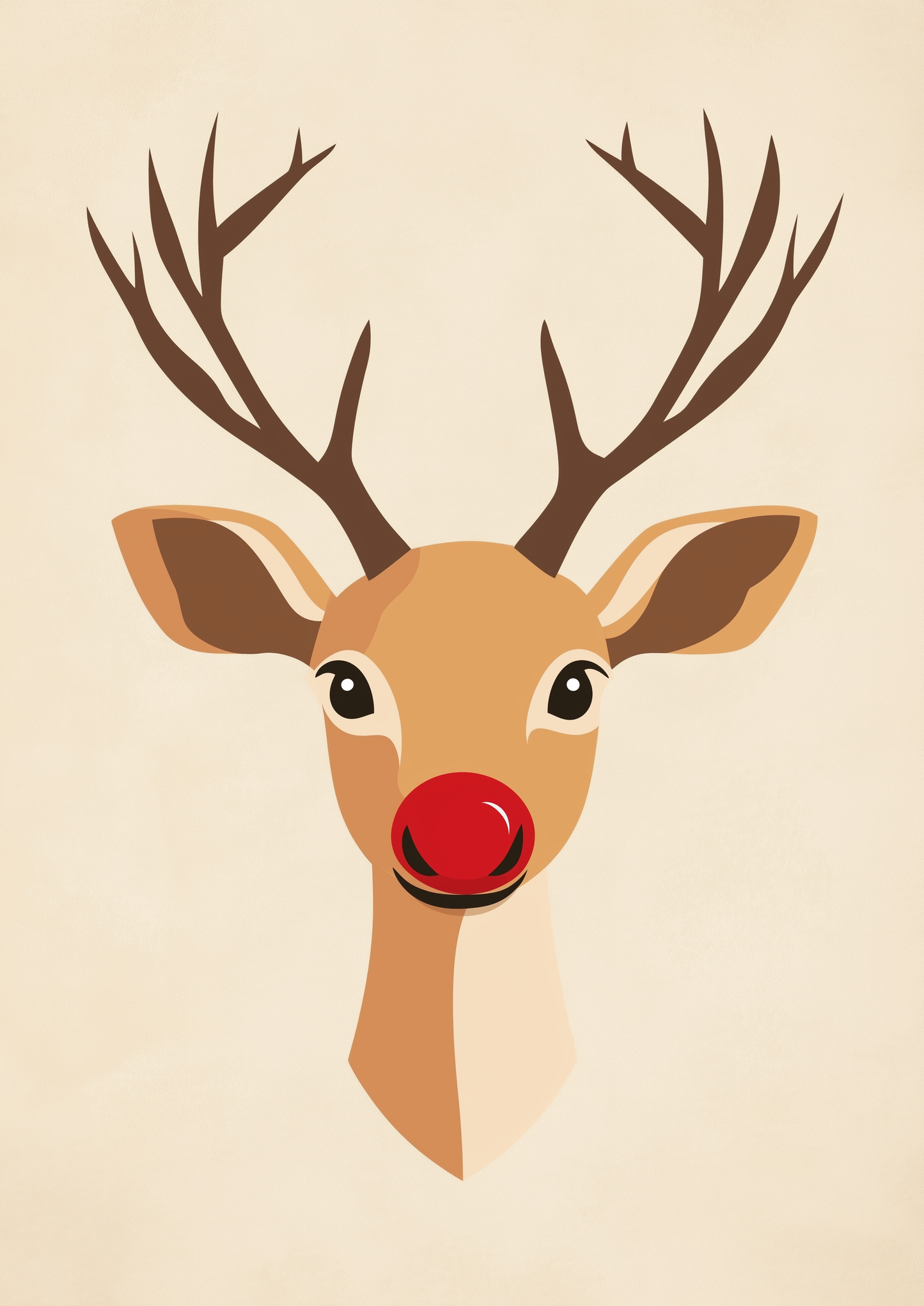 Rudolph & List of 9 Reindeers - 2 Print Set